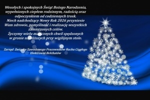 WESOŁYCH ŚWIĄT BOŻEGO NARODZENIA I SZCZĘŚLIWEGO NOWEGO ROKU